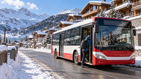 Se déplacer à Tignes : les bus comme solution de mobilité